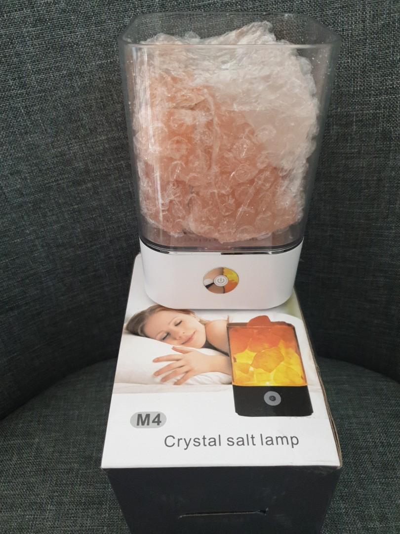 M4 CRYSTAL SALT LAMP, Furniture & Home Living, Home Decor, Other Home