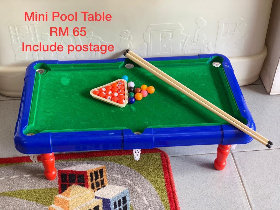 Mini Pool Table (Category: Billiards & Bowling) located in Puchong. Submitted by suzana_84 (Listing ID 1000403023, Image 1). Description: • self-collect at Putra Perdana Puchong • fast payment only • price includes postage.