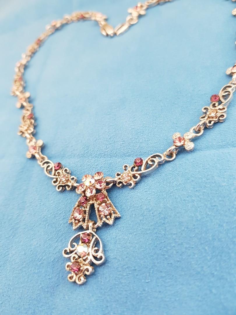 Purple necklace discount and earring sets