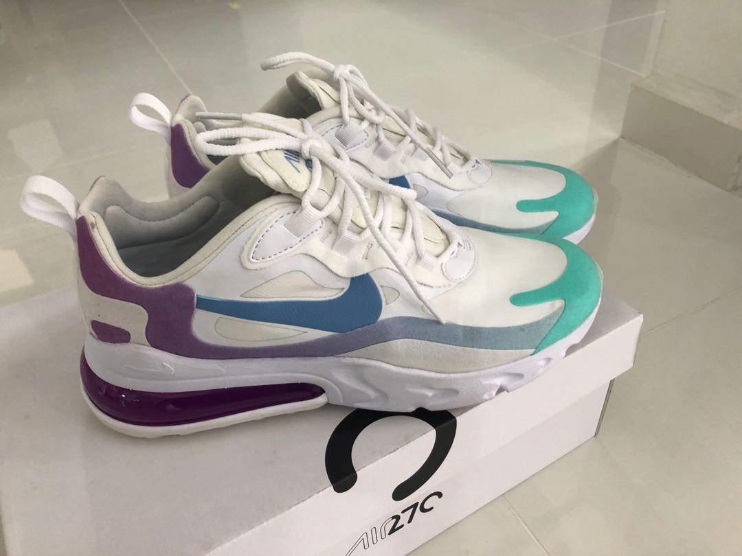 Nike Air Max 270 React Women Men S Fashion Footwear Sneakers On Carousell