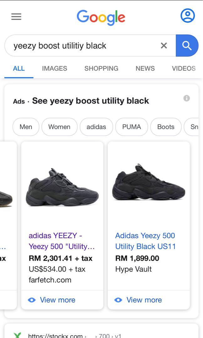 stockx yeezy 500 black