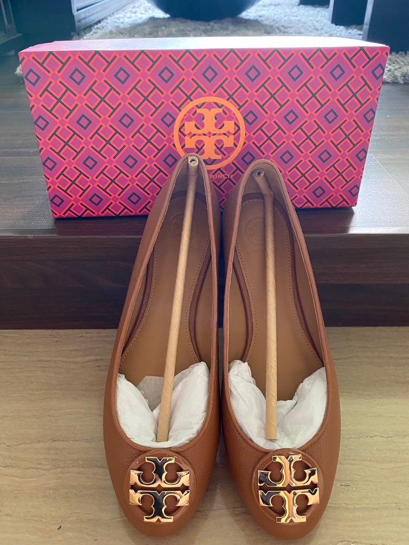 Claire ballet flat deals tumbled leather tory burch