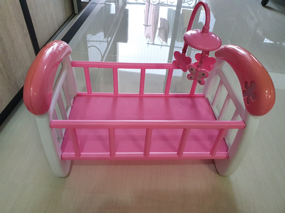 Toy baby cot Fisher price, Hobbies & Toys, Toys & Games on Carousell