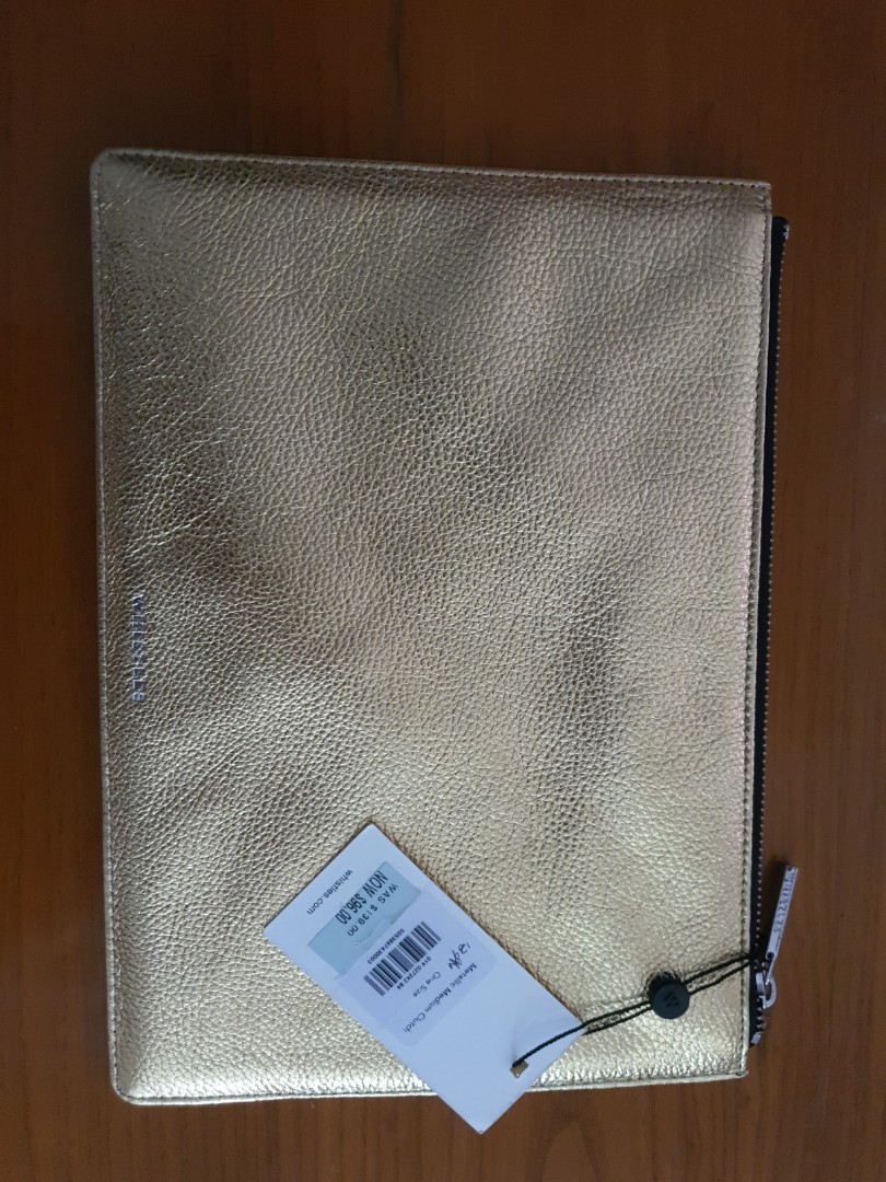 Whistles gold clutch outlet