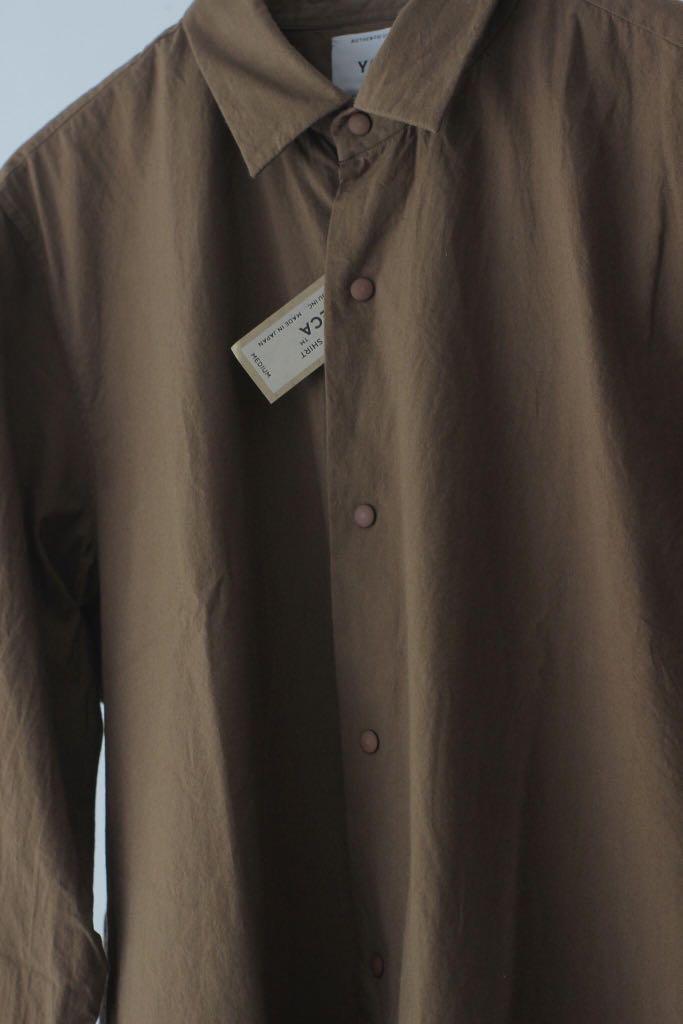 YAECA – Comfort Shirt Relax Square Brown