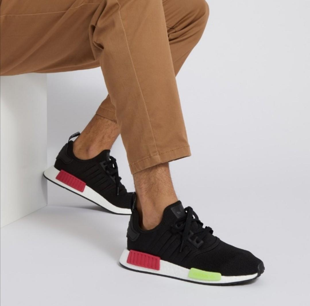 nmd black green red