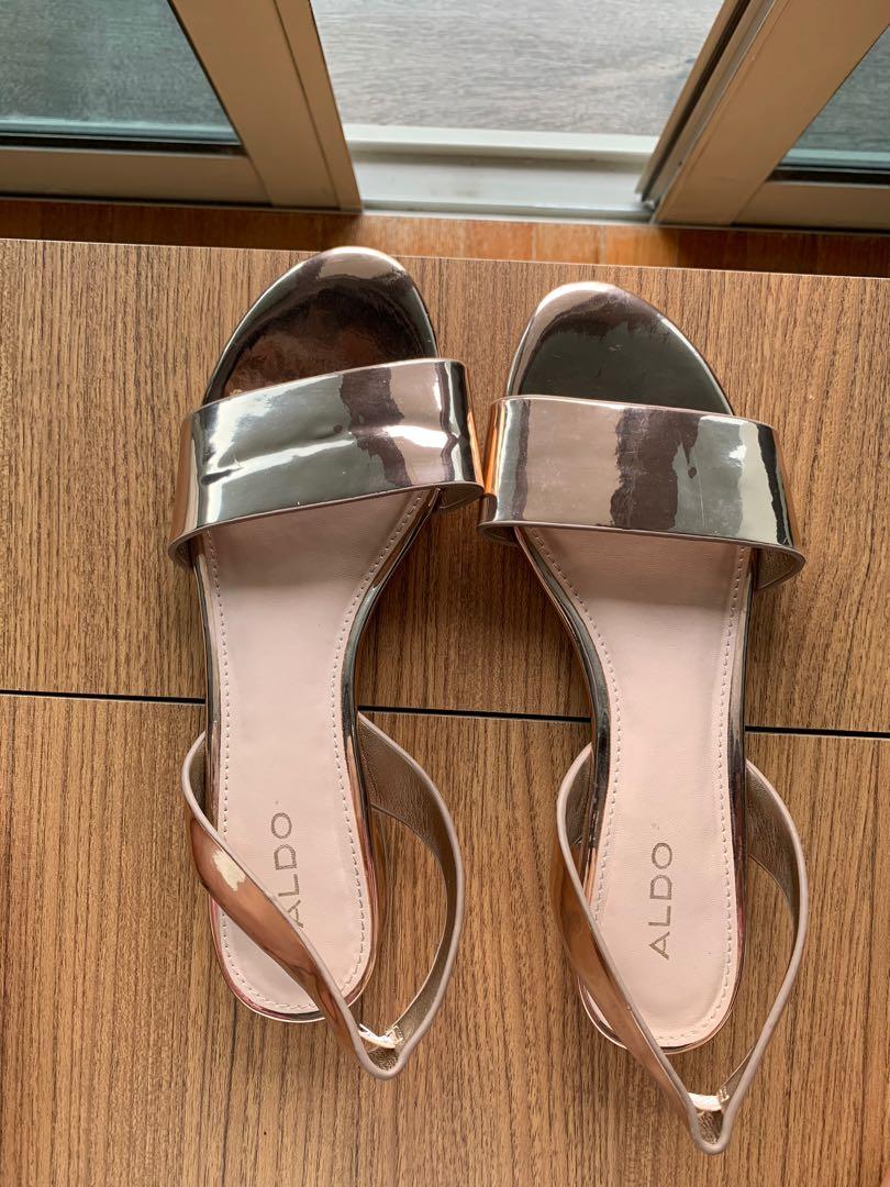 Aldo Rose Gold Sandals Women s Fashion Footwear Sandals on