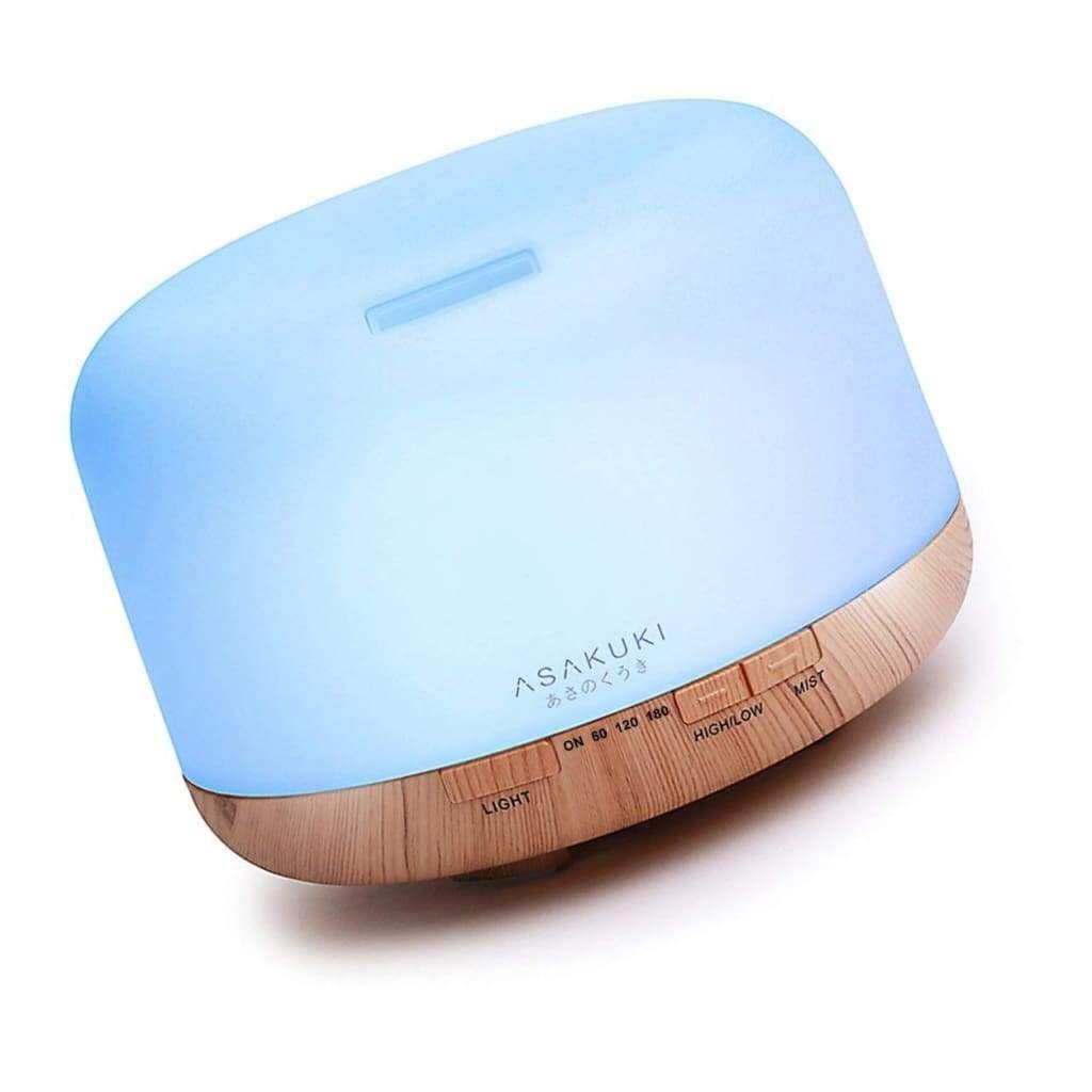 ASAKUKI 500ml Premium, Essential Oil Diffuser with Remote Control, 5 in 1  Ultrasonic Aromatherapy Fragrant Oil Humidifier Vaporizer, Timer and  Auto-Off Safety Switch