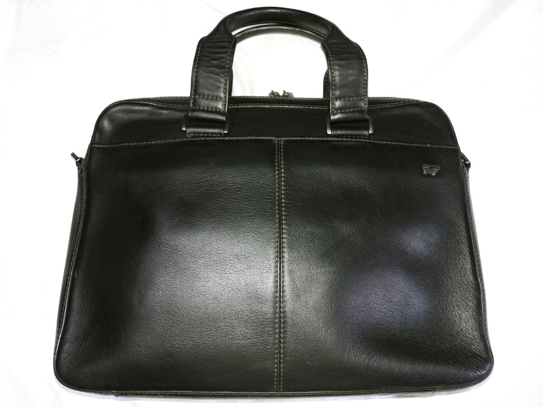 Braun buffel Black leather briefcase, Men's Fashion, Bags, Briefcases ...