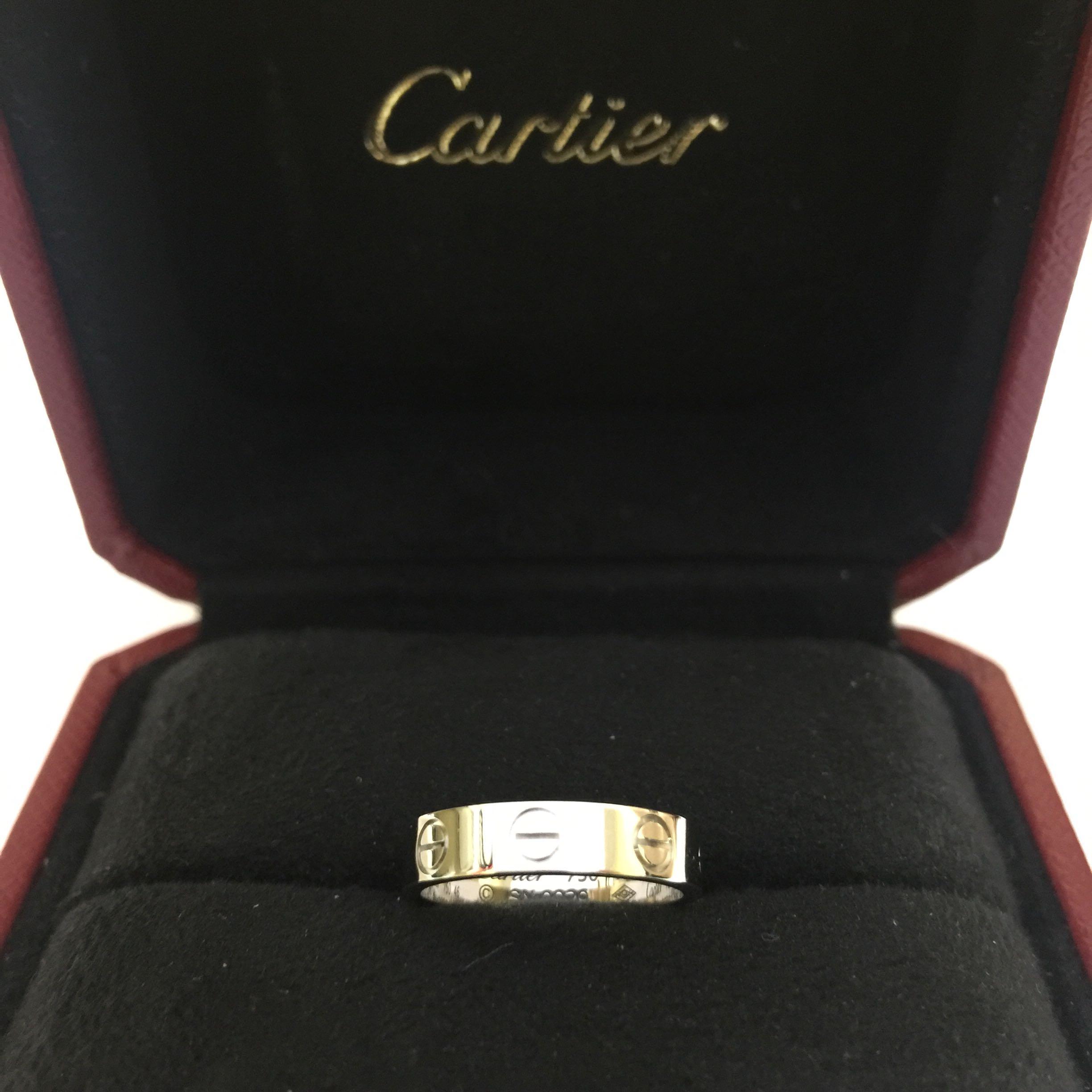 cartier ring size 46