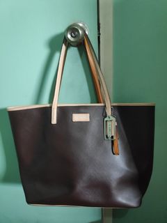 Coach, Bags, Coach Park Metro Coral Leather Tote Handbag