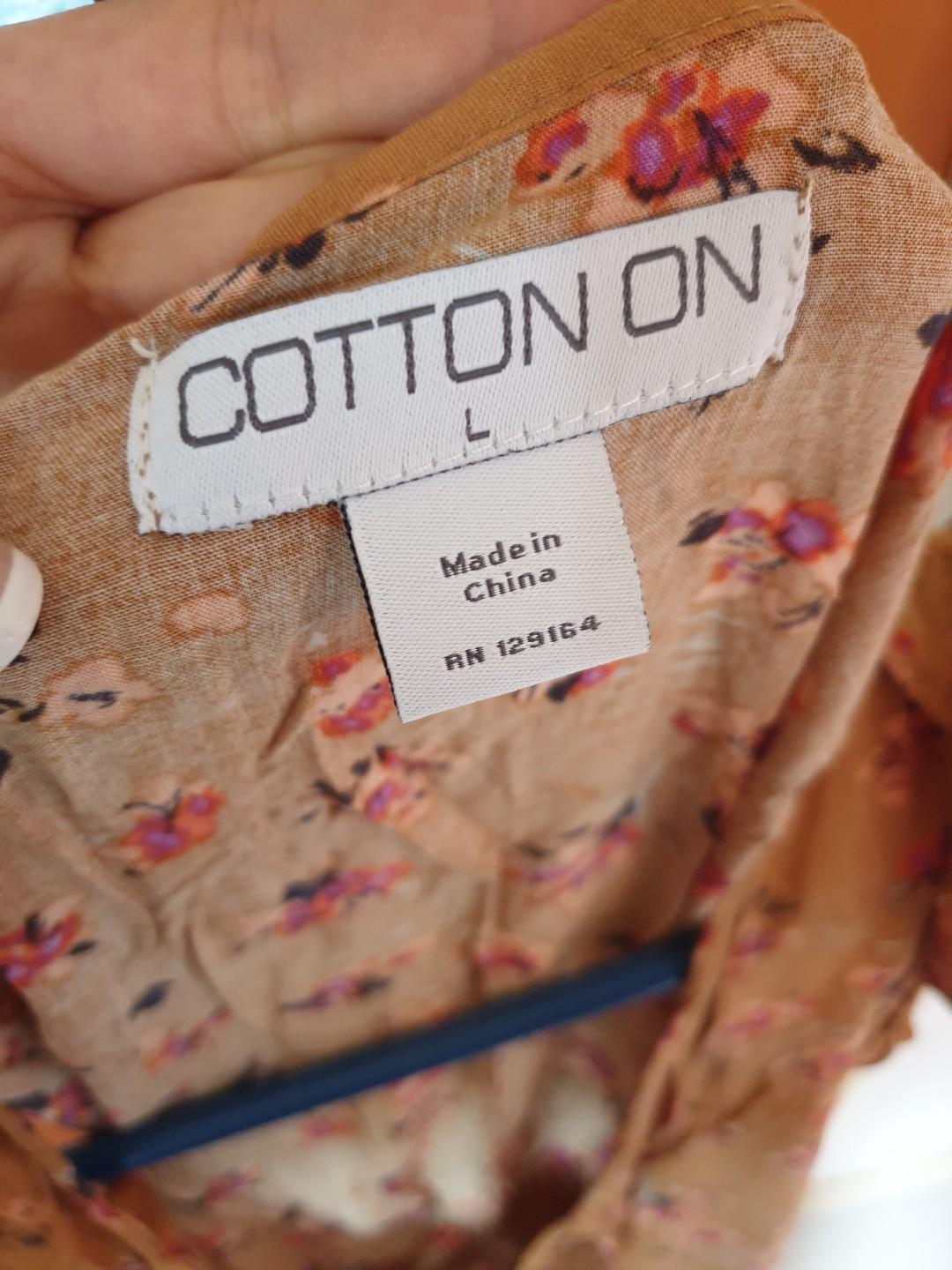 Cotton On summer dress (Category: Dresses) located in Muntinlupa City. Submitted by apbrio (Listing ID 1000463833, Image 2). Description: 2 for Php 100 size L and S but can fit M to semi L all sales are final, as is where is basis check out @plushionpolice on Instagram.