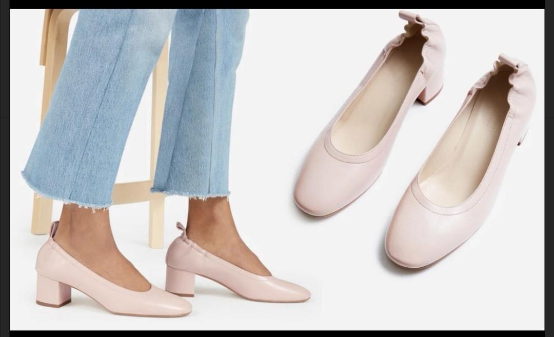 Everlane day heel pale rose sale