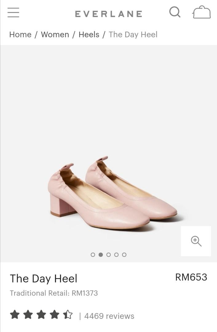 Everlane day heel rose tan shop