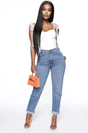 Fashion Nova I Got It From My Mama High Waisted Mom Jeans Women S Fashion Clothes Pants Jeans Shorts On Carousell Get the best deals on fashion nova high waisted jeans and save up to 70% off at poshmark now! carousell