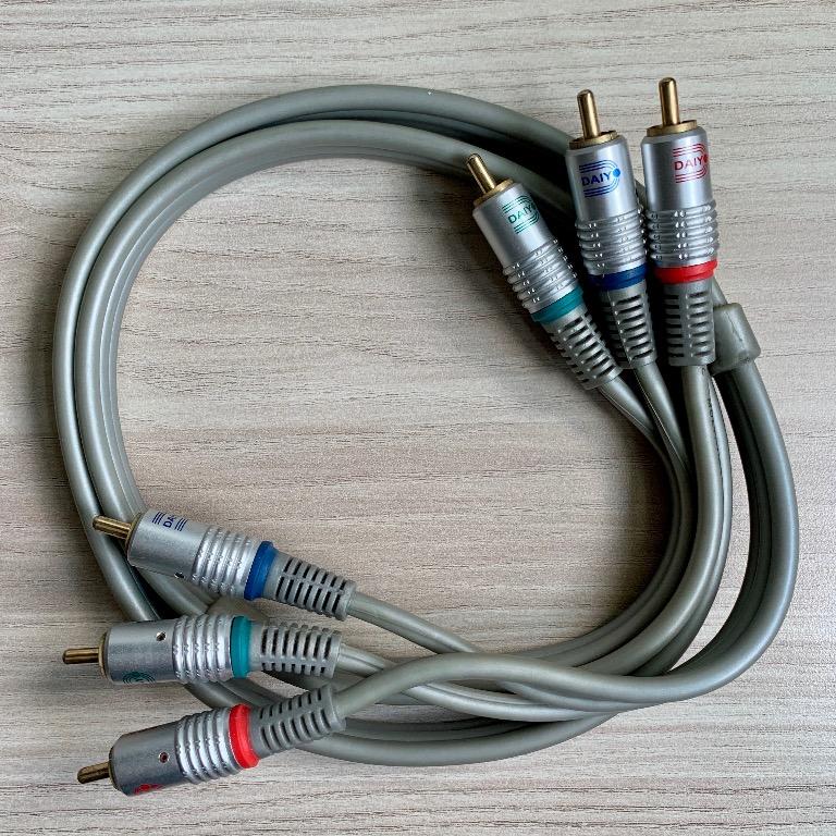 High Definition Daiyo Gold Digital RCA Component Cable (1m)