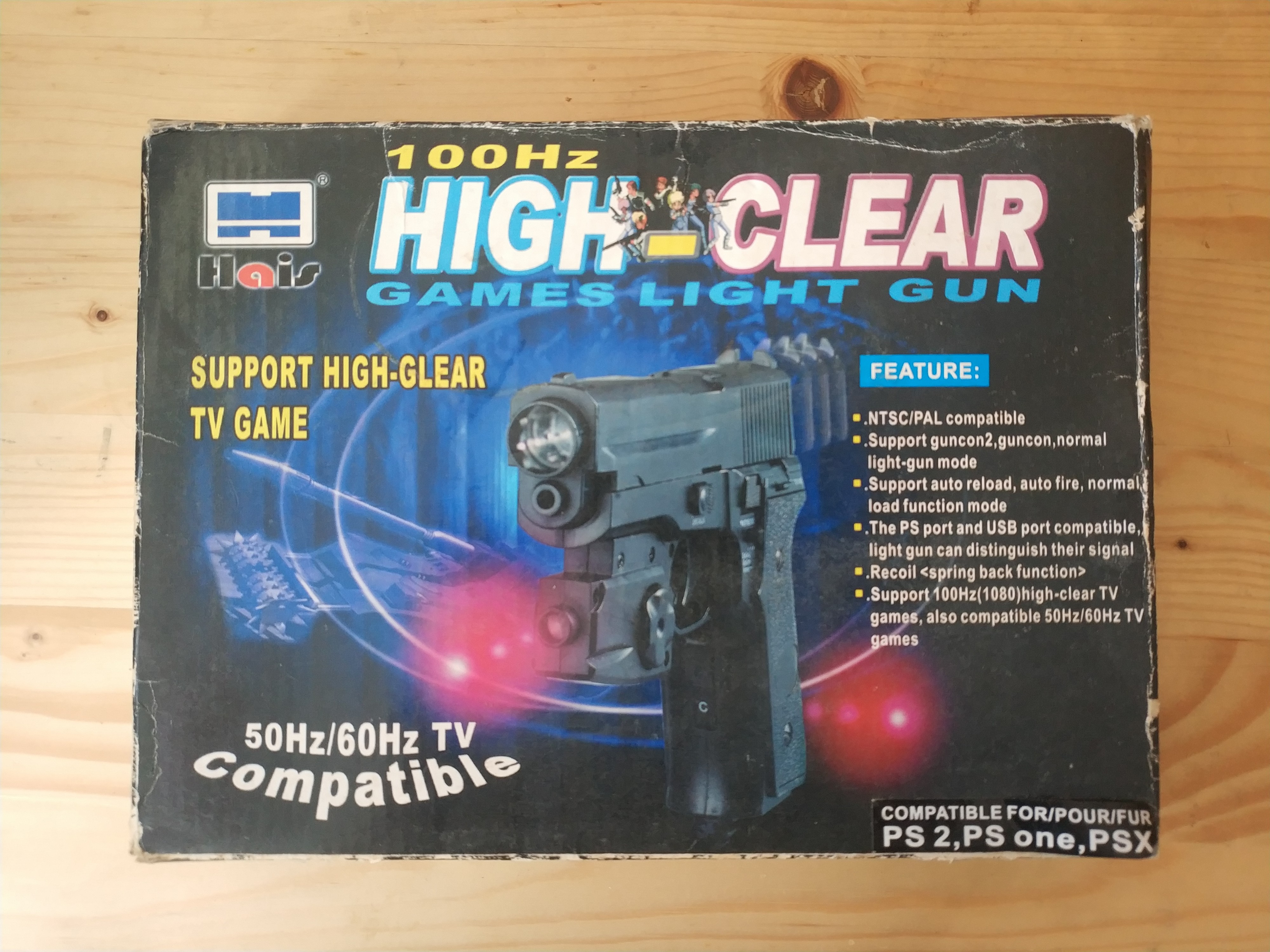 High clear Game Light Gun PS1 PS2 PSX PlayStation high-clear-game-light-gun-ps1-ps2-psx-playstation