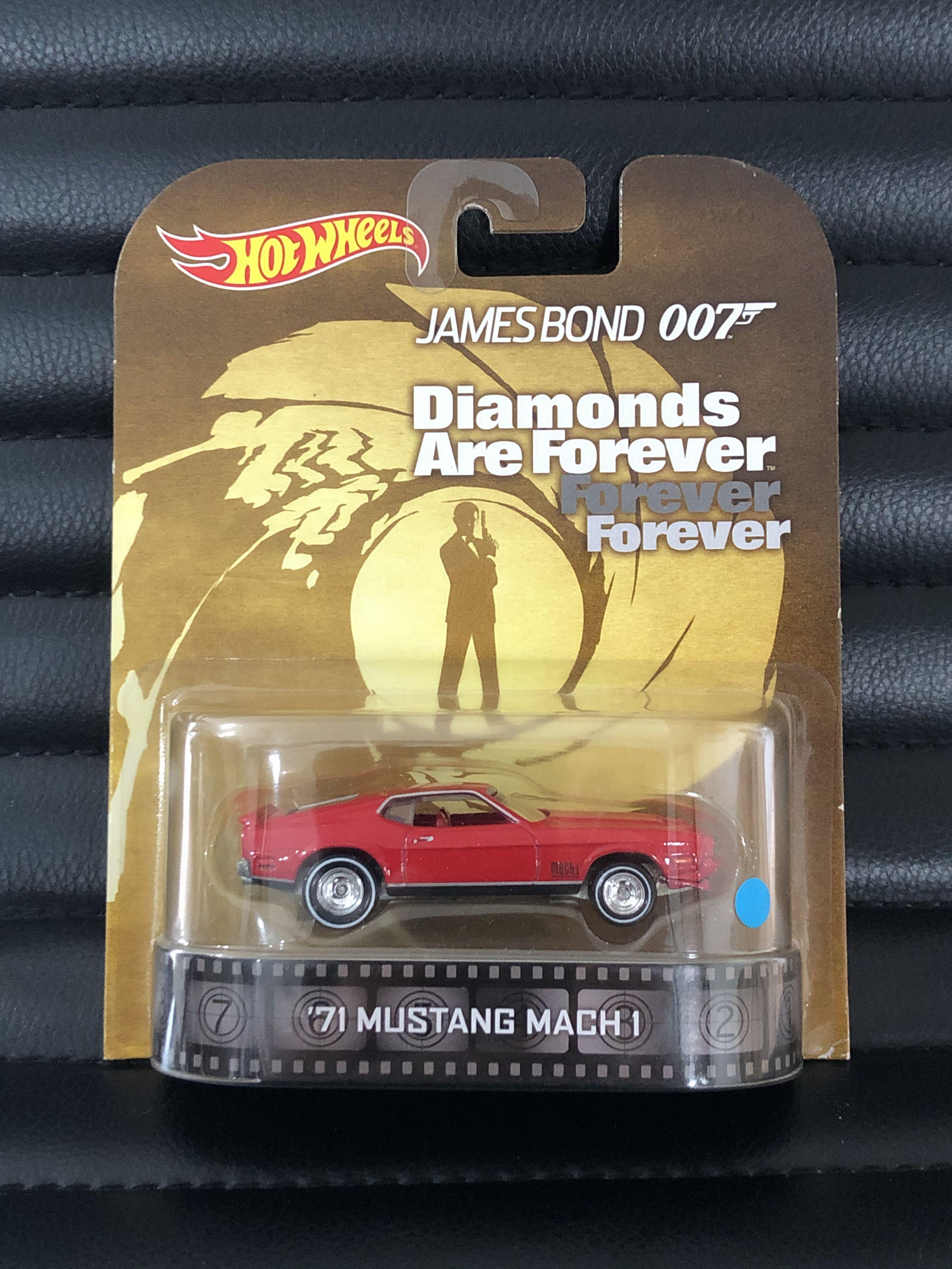 Hot Wheels Retro Entertainment James Bond 007 Diamond Are Forever 71 Ford Mustang Mach 1 Hobbies Toys Toys Games on Carousell