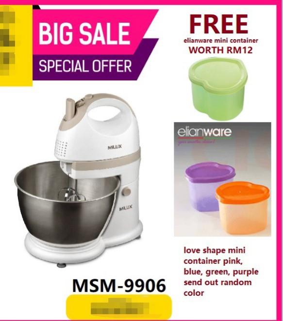 ???? Milux 2-in-1 Stand Mixer MSM-9906????, TV  Home Appliances, Kitchen  Appliances, Hand  Stand Mixers on Carousell