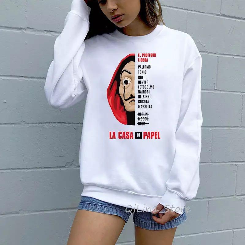 Po Money Heist Sweater Women S Fashion Clothes Tops On Carousell