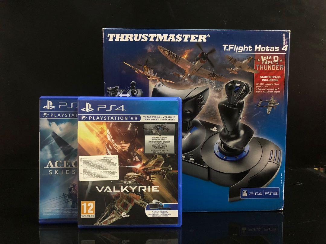 Ps4 Thrustmaster T Flight Hotas4 Flight Stick 2 Ps4 Games Video Gaming Gaming Accessories On Carousell