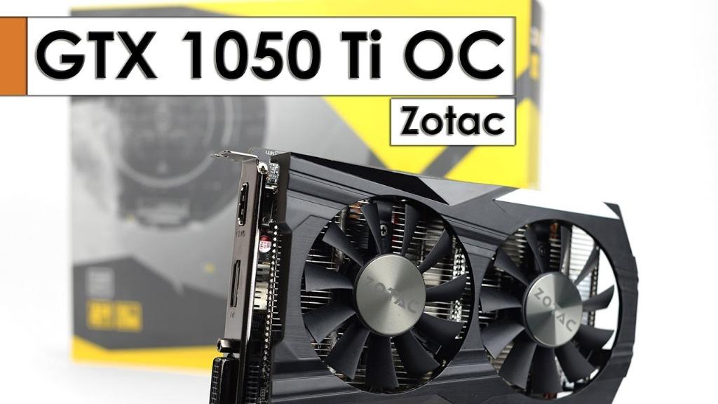 READY STOCK DUAL FAN ZOTAC GeForce GTX 1050 Ti OC Edition