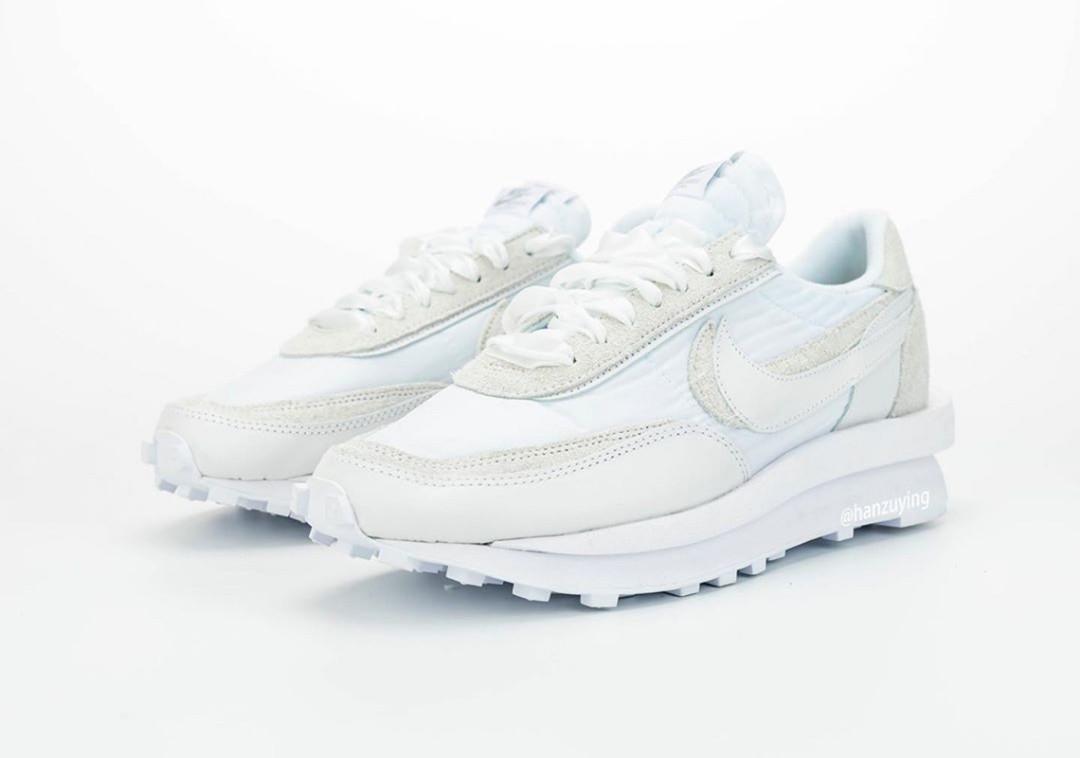 Sacai x Nike Waffle White Nylon Men s Fashion Footwear Sneakers on Carousell
