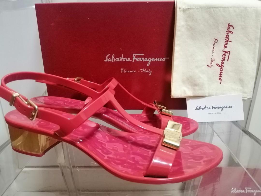 Salvatore ferragamo jelly sandals on sale