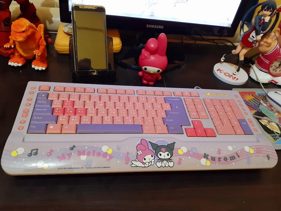 Sanrio My Melody x Kuromi keyboard, Hobbies & Toys, Toys & Games on Carousell