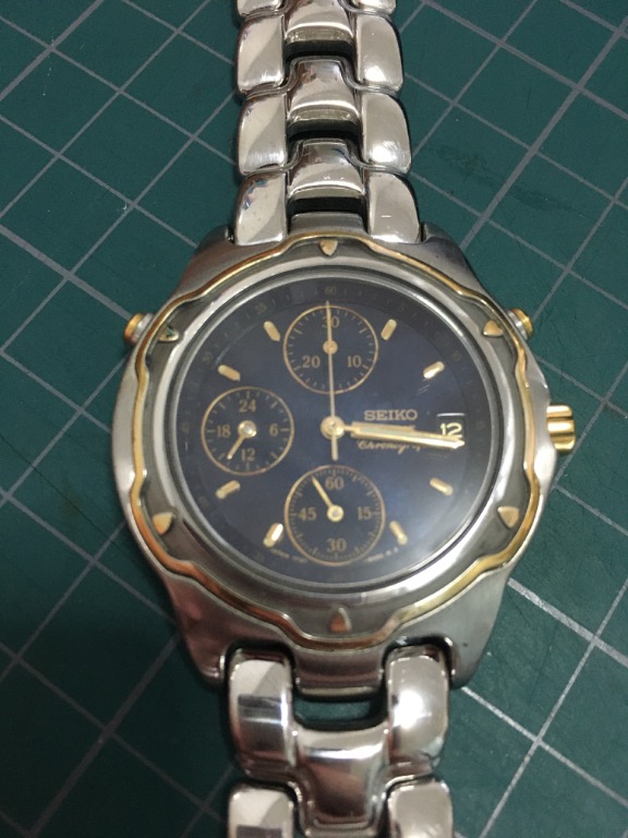 Seiko lucent chronograph Watch 7t27-6000, Luxury, Watches on Carousell