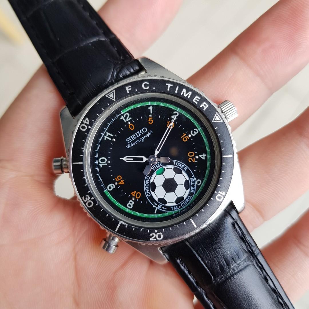 Seiko Soccer Referee Chronograph 8M32-6010, Men's Fashion, Watches &  Accessories, Watches on Carousell