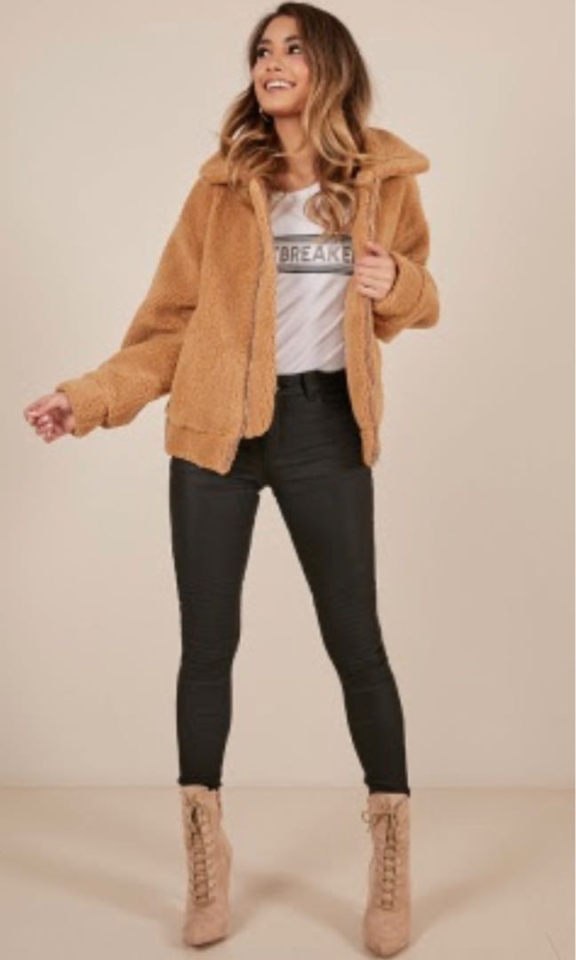 Showpo store teddy jacket