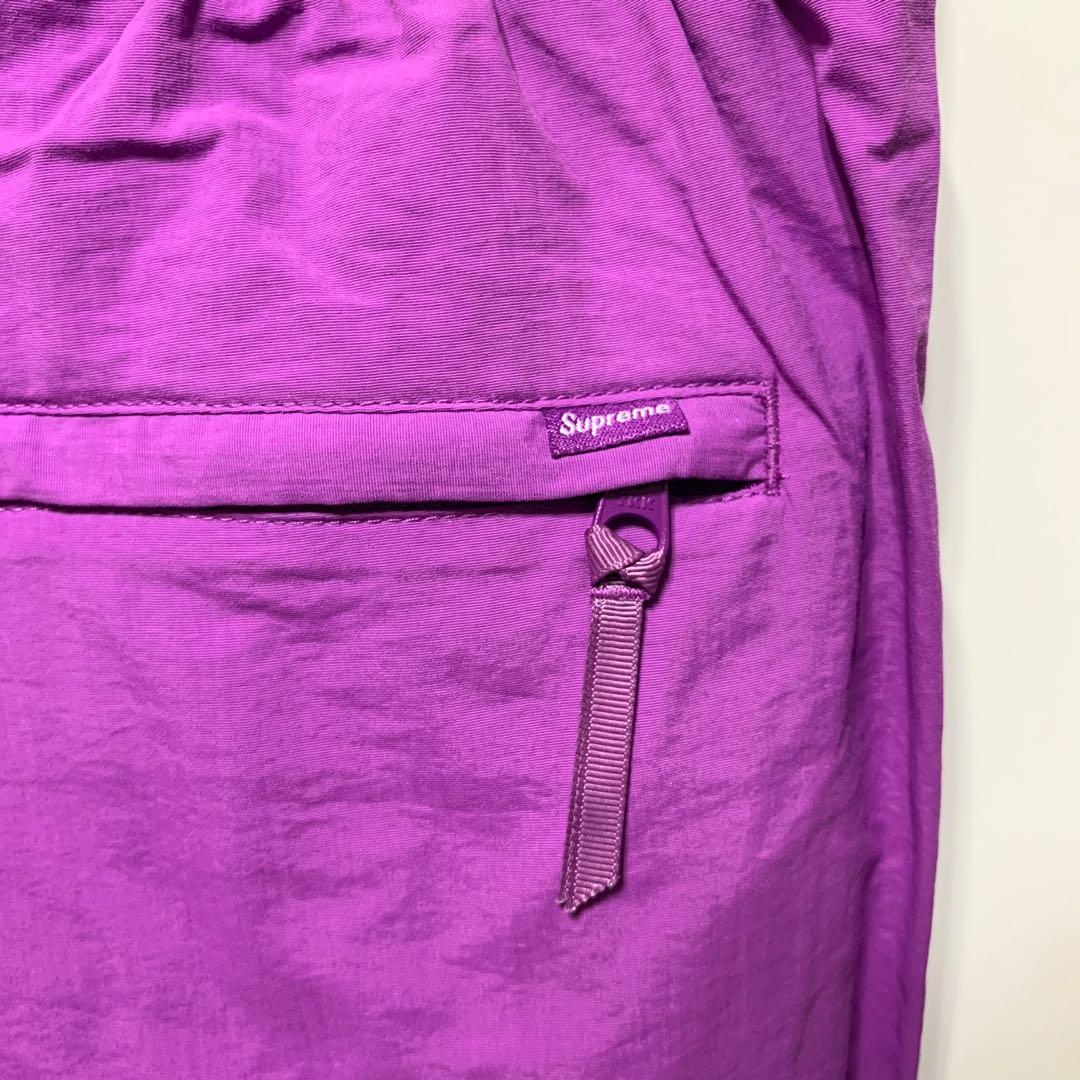 Supreme Warm Up Pants Purple 紫色 LOGO 防風 長褲