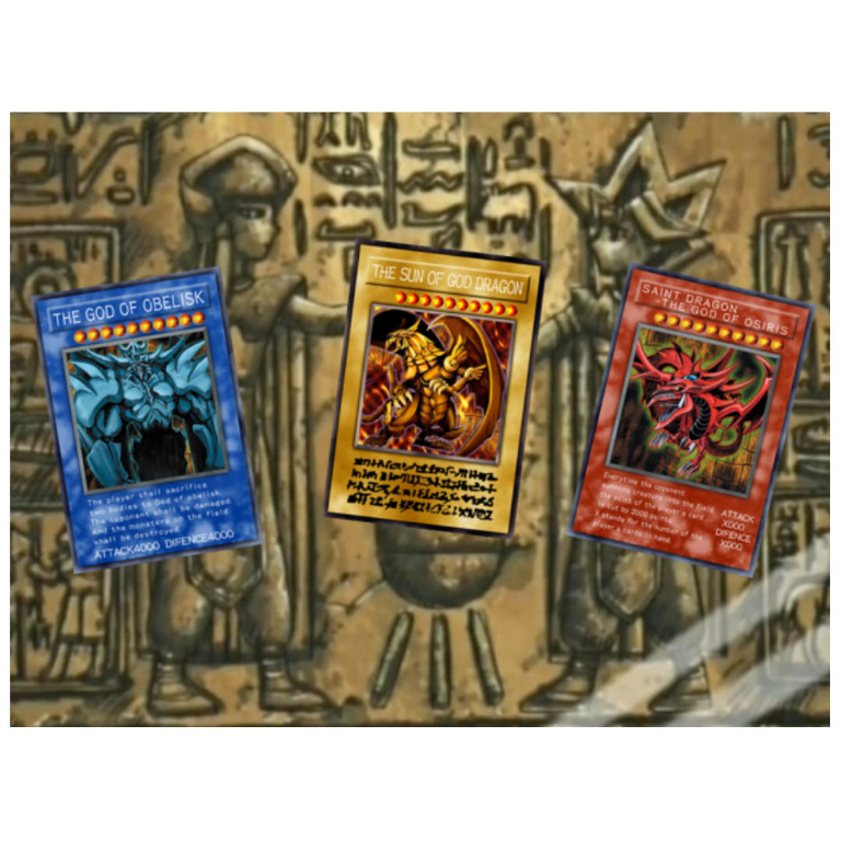 Yu Gi Oh Egyptian God Cards Anime Ver. Ur [Replica] Full Set, Hobbies &  Toys, Toys & Games On Carousell