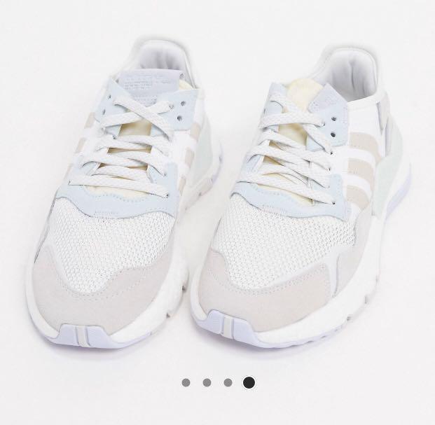 Adidas originals off white and yellow nite jogger clearance trainers