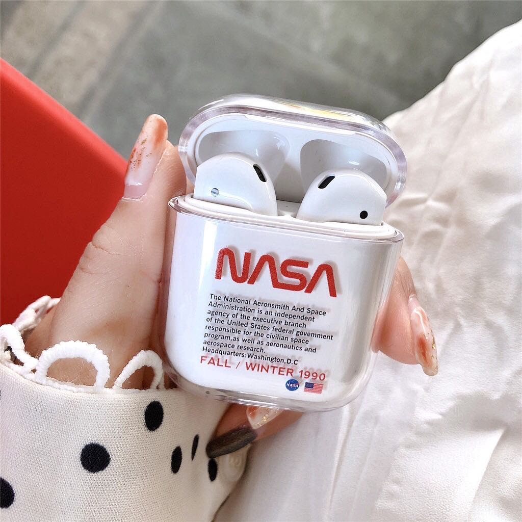 Aesthetic Case for Airpods ( NASA RED, NASA BLUE ), Elektronik, Audio di  Carousell