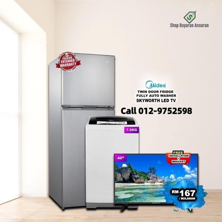 Ansuran Bulanan Alat Elektrik Smarttv Fridge Aircon Set Promo Kitchen Appliances On Carousell