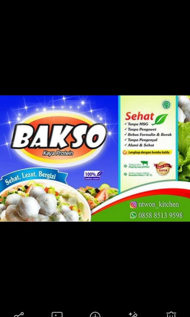 Bakso Sapi Sehat Makanan Minuman Makanan Instan Di Carousell