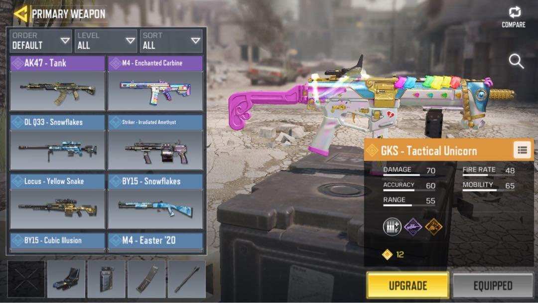 CALL OF DUTY MOBILE ACCOUNT WITH 4 LEGENDARY GUNS, Video Gaming, Gaming ...