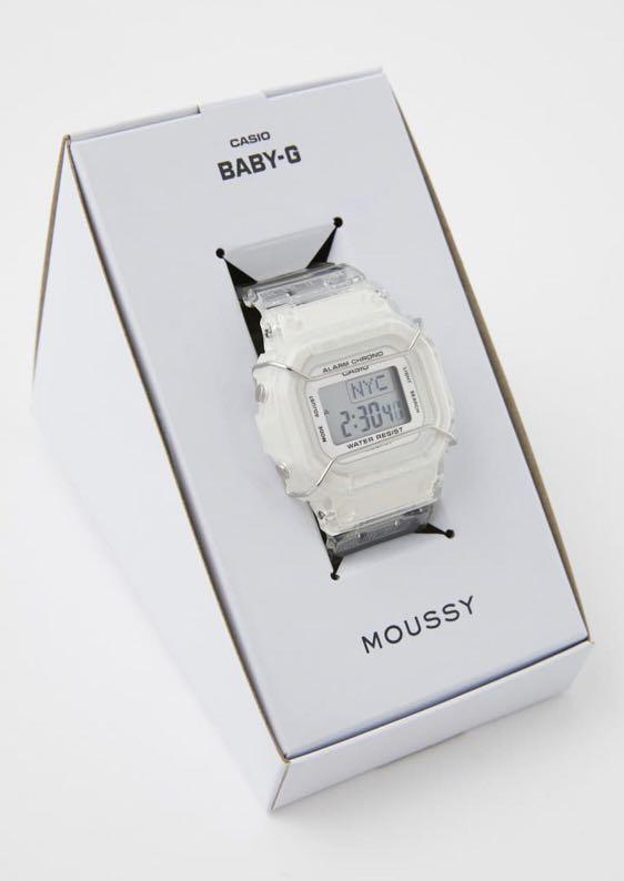 Casio 卡西歐 Baby-G x Moussy 20週年 限量 透明 手錶 電子錶 只有一支