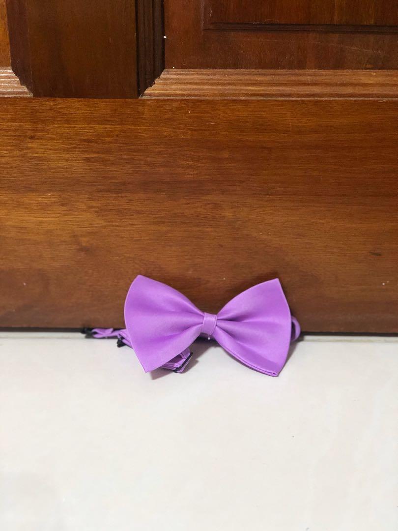 purple dog bow tie
