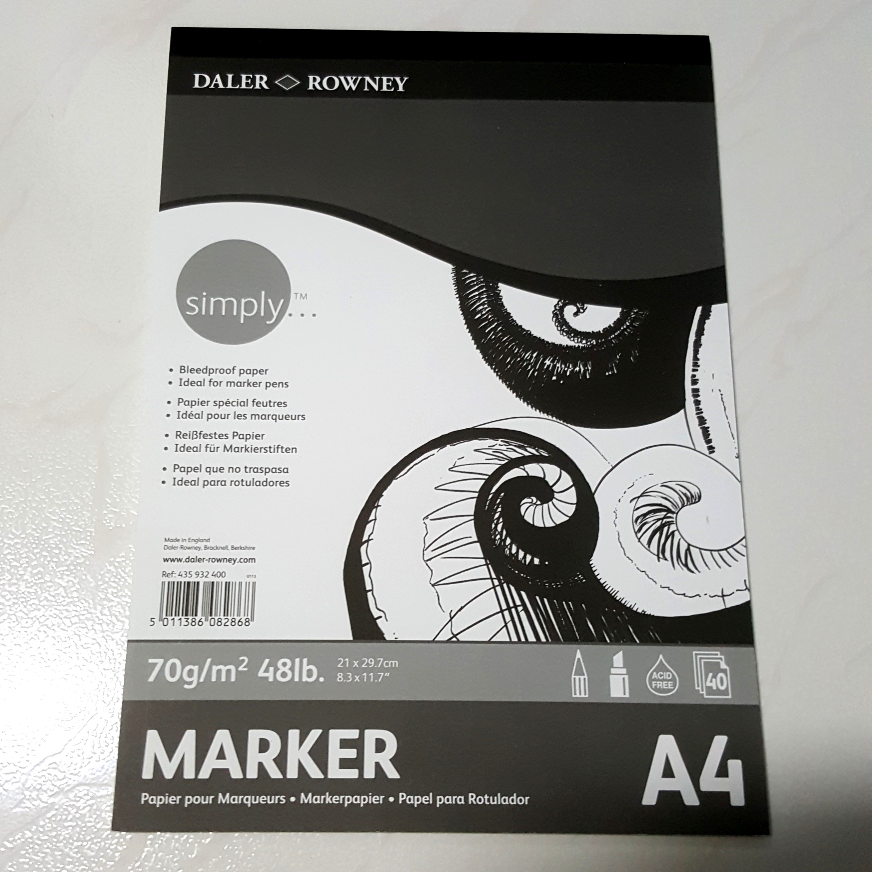 daler rowney marker paper