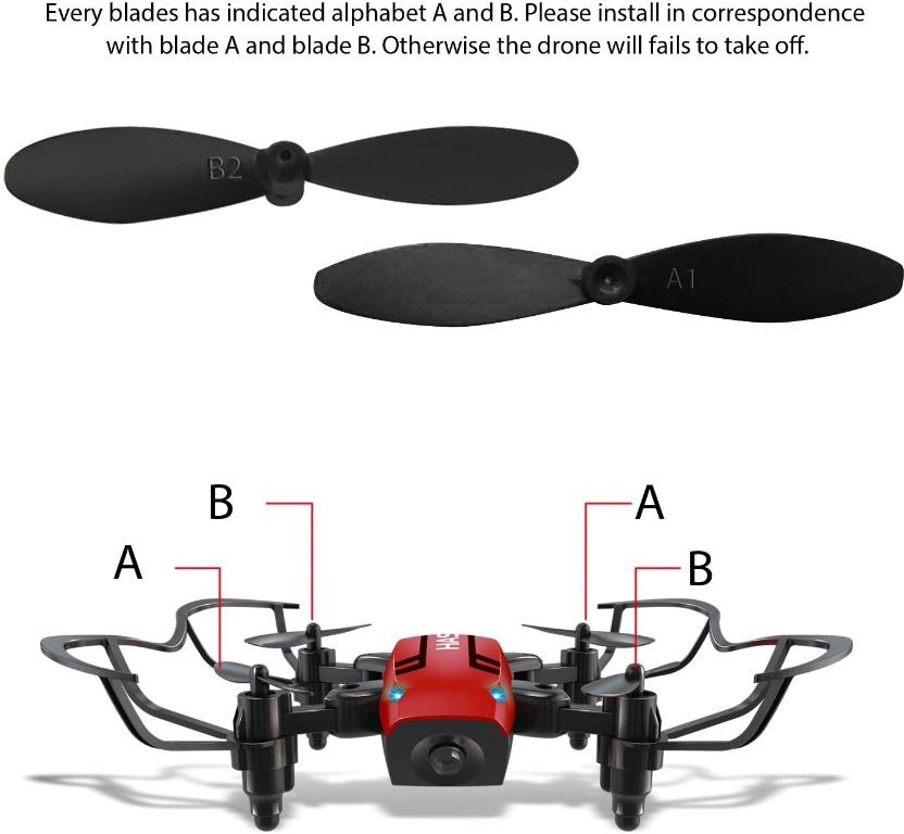 HASAKEE Q6 Foldable RC Mini Drone with Altitude Hold and Headless