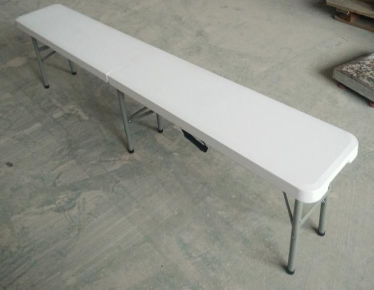 Foldable clearance plastic bench