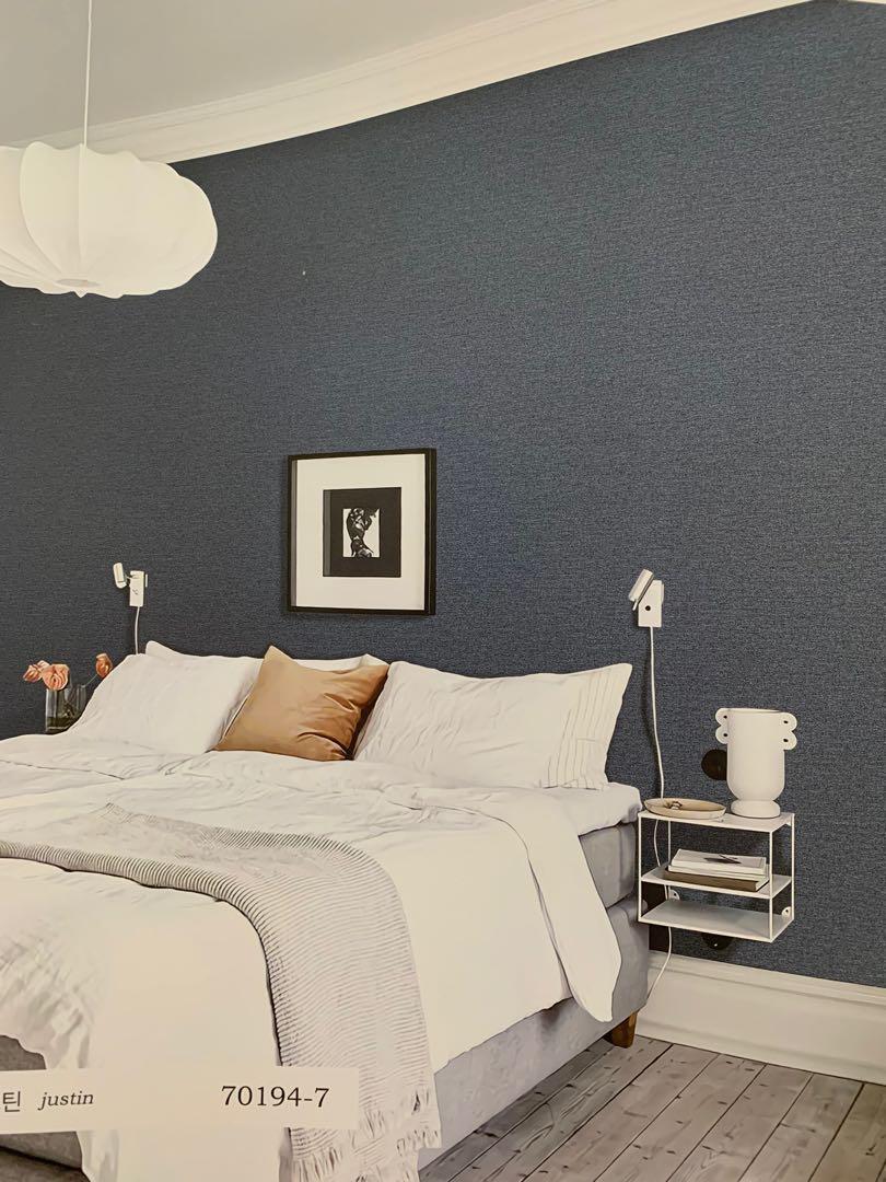 Korean Wallpaper Simple Design For Living Room Bedroom Furniture
