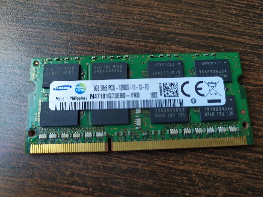 Laptop Ram Ddr3l 8gb 1600mhz Electronics Computer Parts Accessories On Carousell