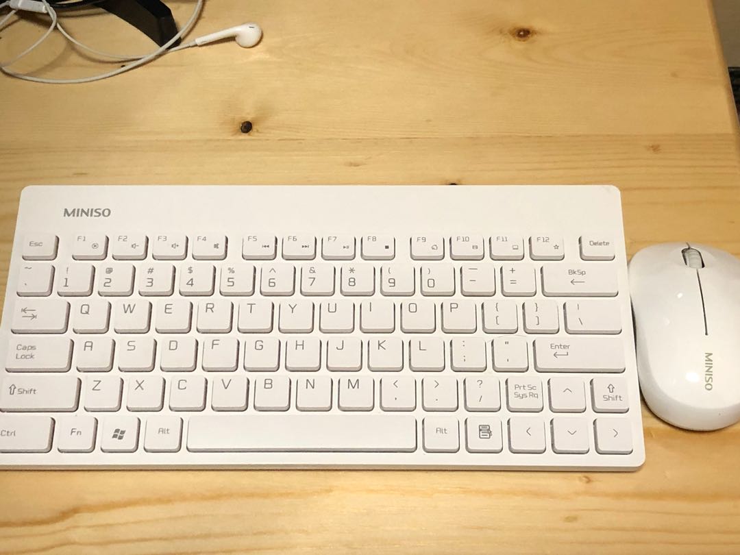 Miniso Bluetooth Keyboard and Mouse 99new, 電腦＆科技, 電腦周邊及配件, 電腦鍵盤及相關產品