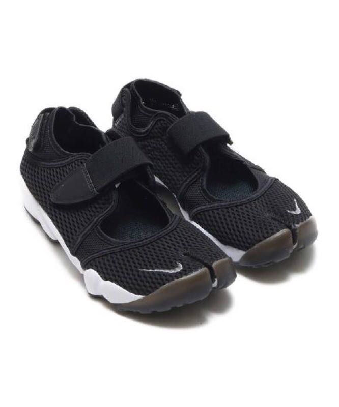 NIKE AIR RIFT 黑色忍者鞋/分趾鞋全新現貨x1, 她的時尚, 鞋, 運動鞋在