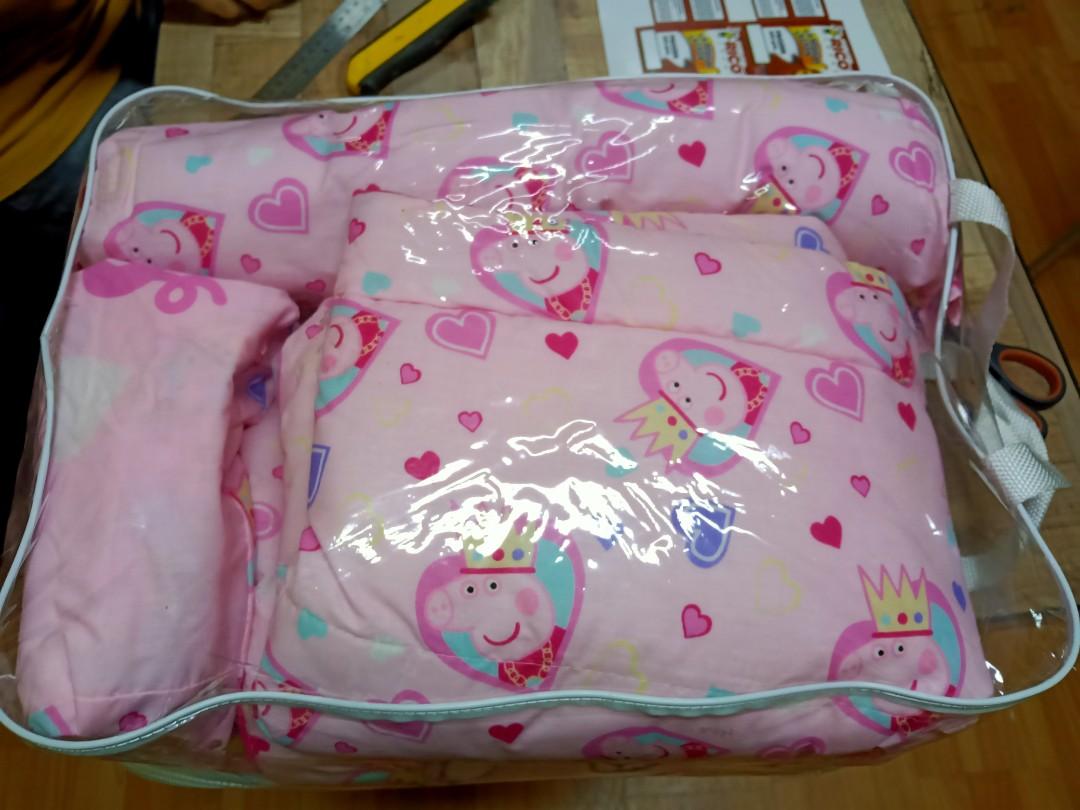Peppa pig crib hotsell set