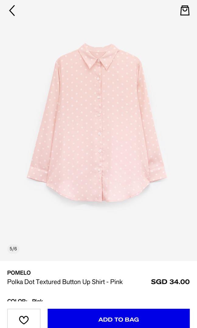pink spotty blouse
